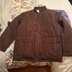 New with tags Tommy Hilfiger Men's Dark Brown Puffer Jacket